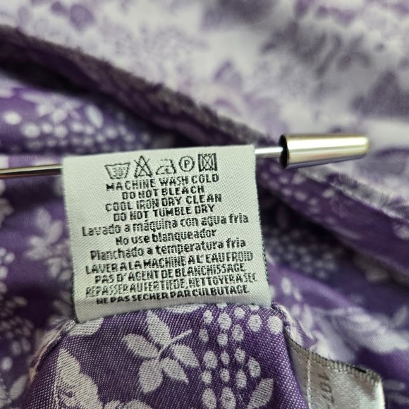 COOGI LUX Mens Purple Floral Long Sleeve Button Up Shirt Sz 3XL/19 - Picture 11 of 11